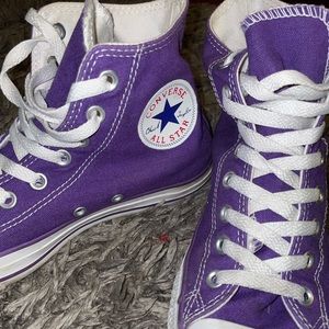 Purple Converse High Tops